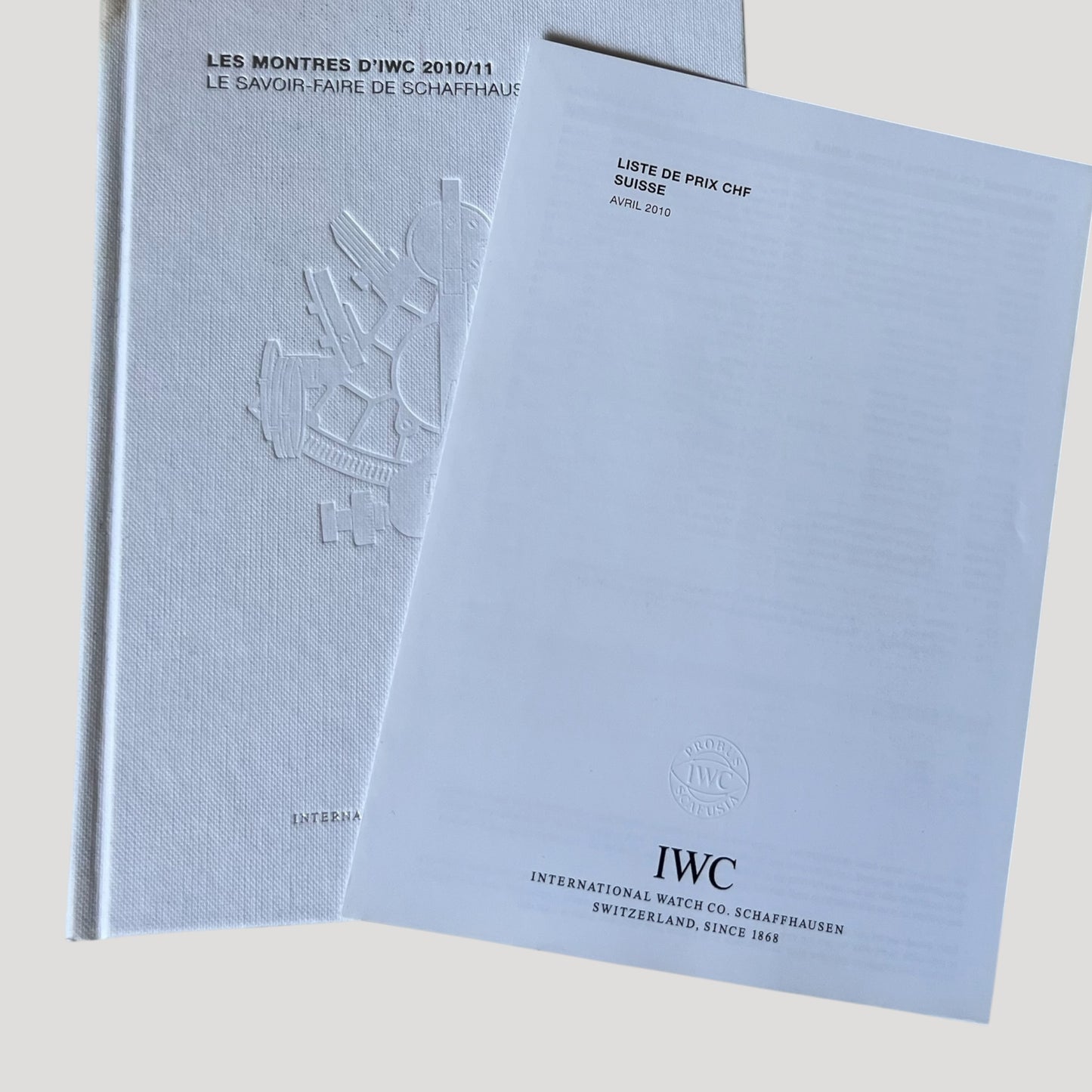 IWC Book / Livre / Buch with Price List 2010
