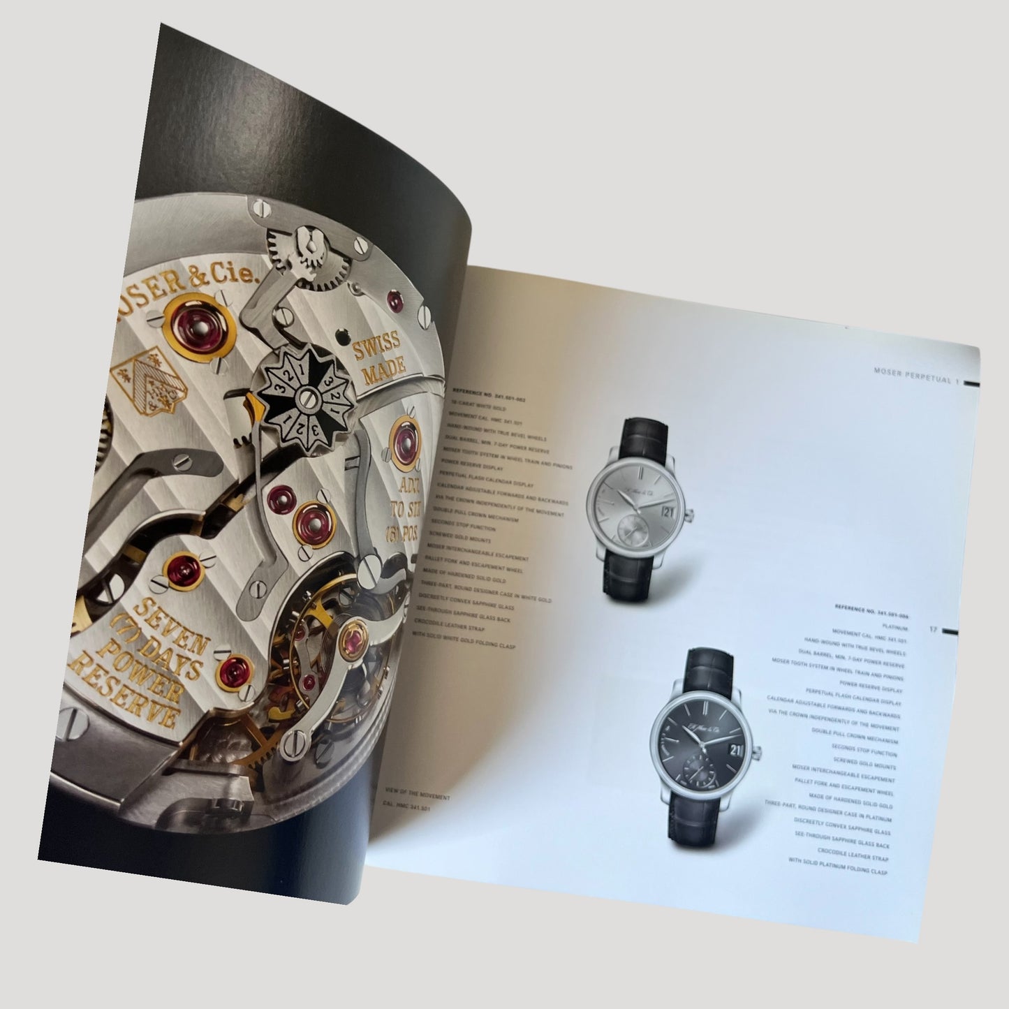 Moser & Cie Catalogue Book / Livre / Buch with Price List 2007
