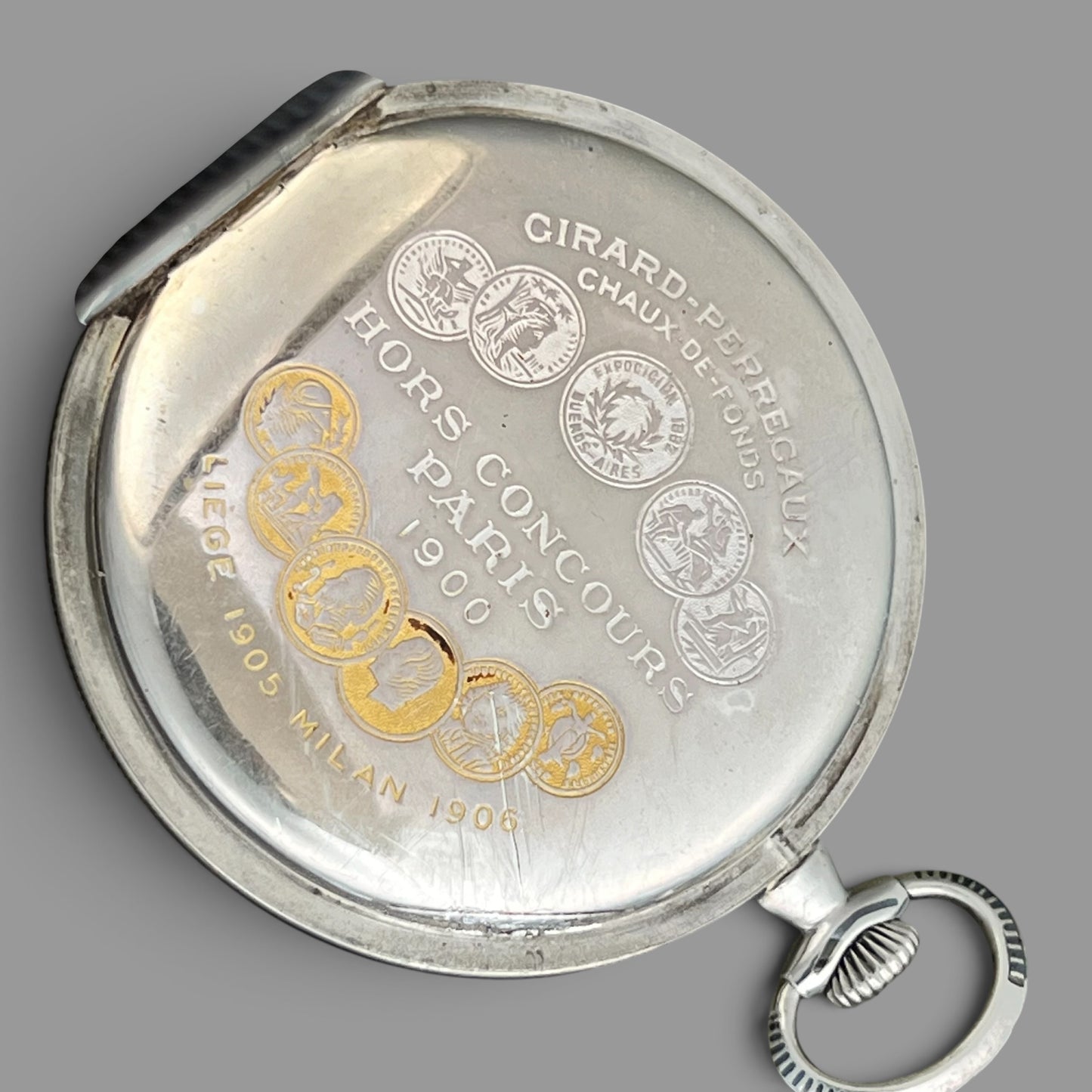 Girard-Perregaux Silver 900 Pocket Watch