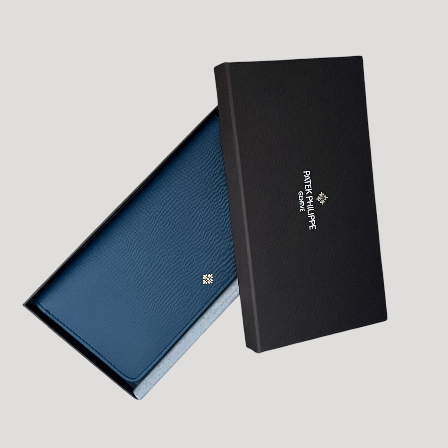 Patek Philippe New Grand Portefeuille/Portemonnaie/ leather Blue Wallet
