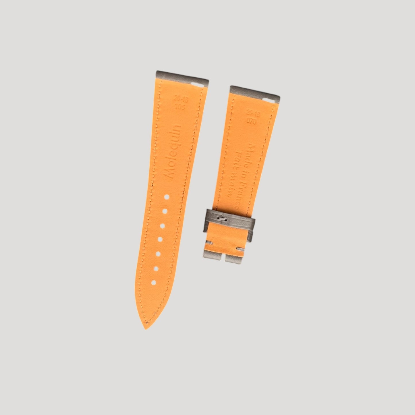 Molequin New grey Leather Bracelet / Band / Strap 20/16mm