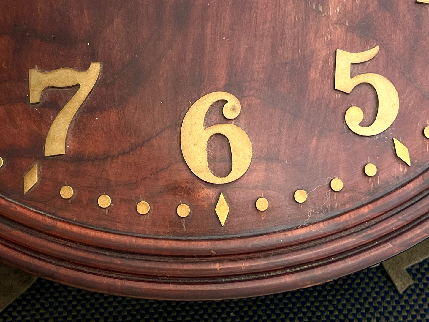 Zenith Handmade Wall Clock / Horloge Murale in Wood Rare