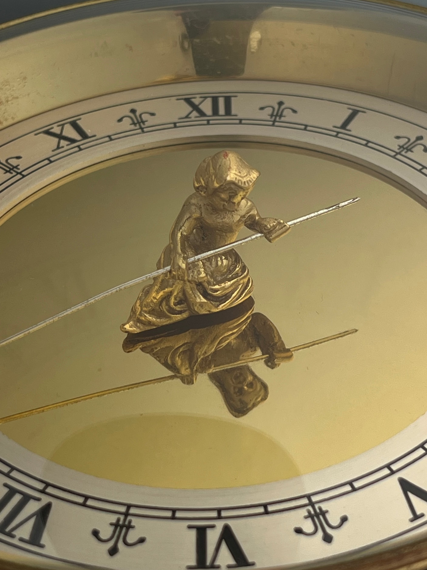 Gubelin Philosophers Large Mystery Clock / Horloge Circa 1950 Rare