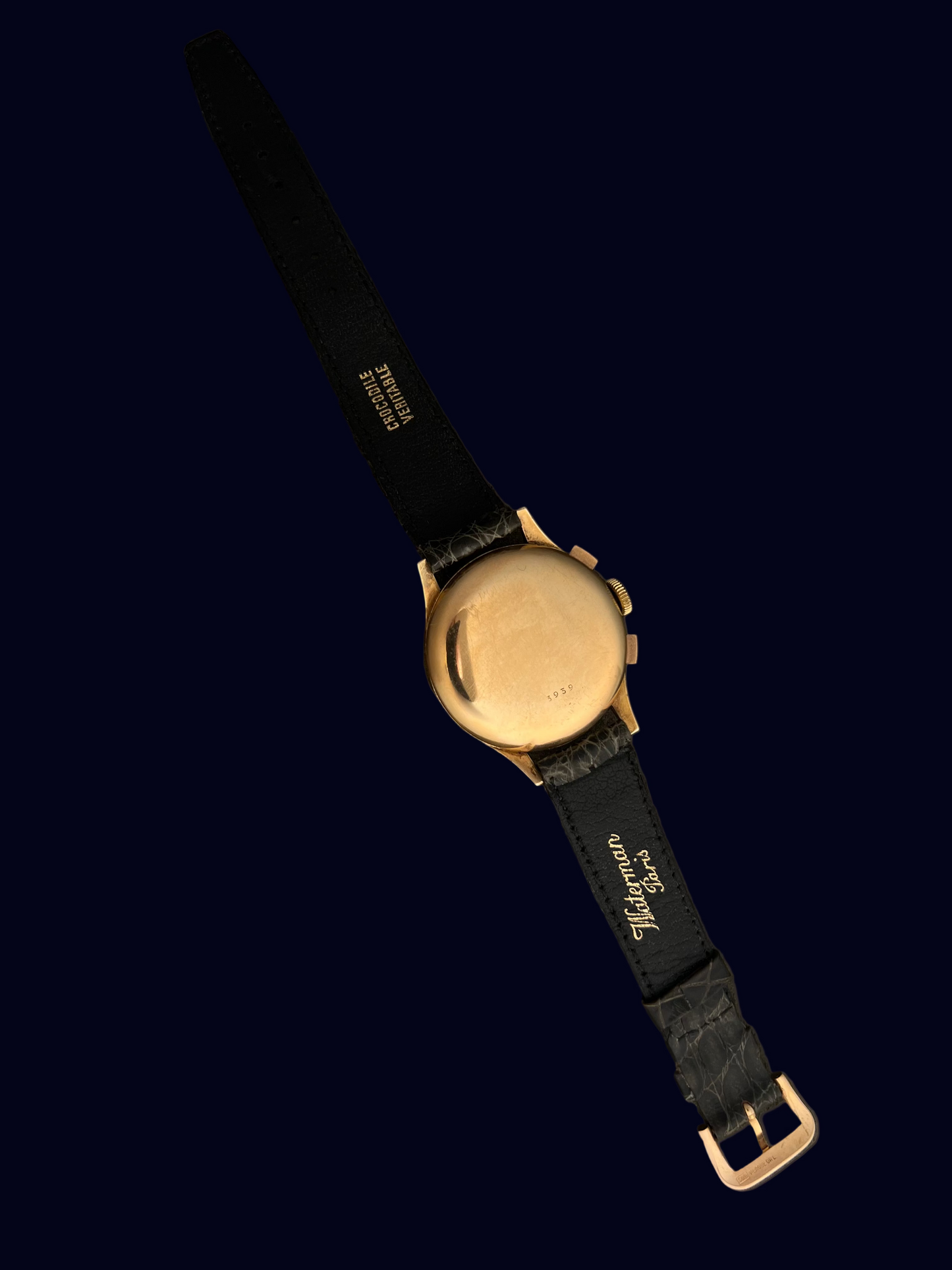 Baume & Mercier Genève 18k Gold Chronograph Vintage Watch