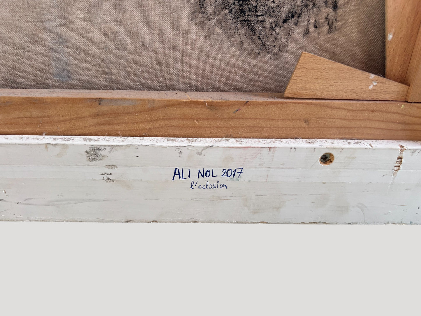 ALINOL, The blossoming. Oil on canvas Painting. Signed, titled, and dated