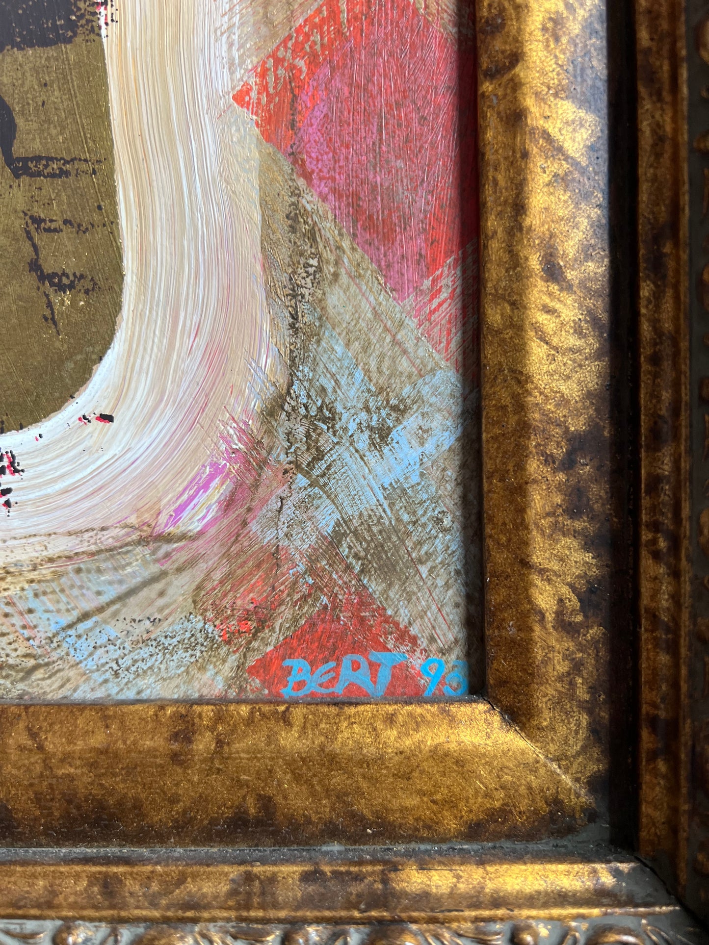 Bert Bellanger (Xxe), Mixed media Painting, Signed and dated