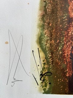 Salvador DALI (1904-1989), after. Les Glaneuses, Homage to Jean-François Millet. Color lithograph Signed