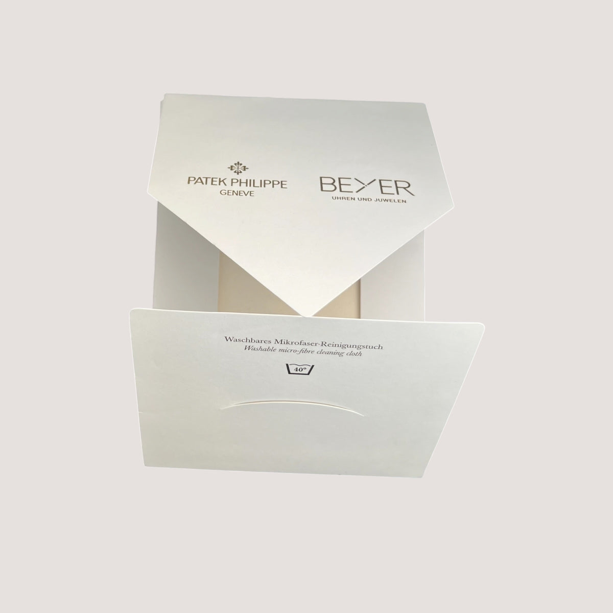 Patek Philippe & Beyer watch cleaning microfiber cloth NOS
