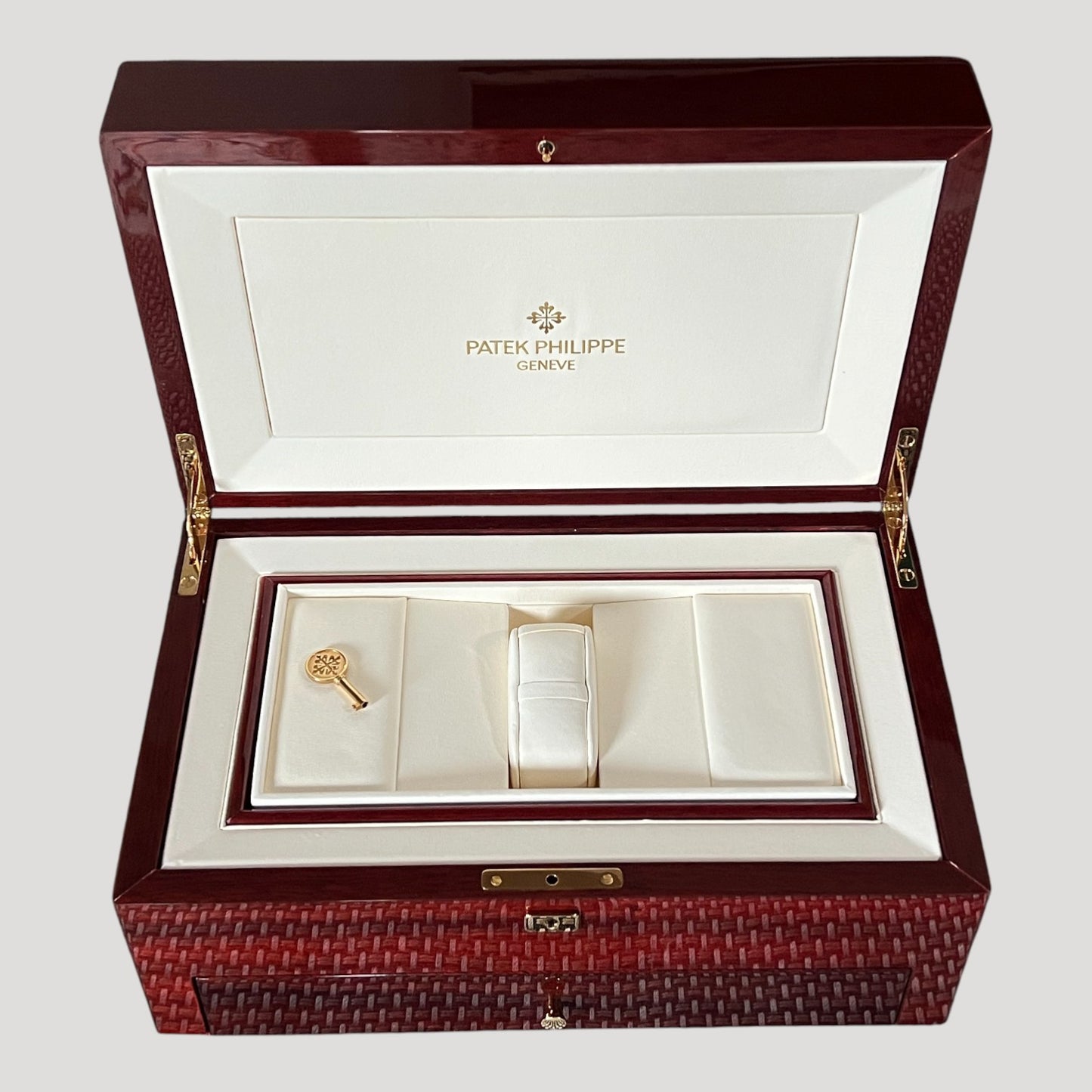 Patek Philippe Large Double Deck Wood Box / Boîte /Uhrenbox Complication Perpetual Extremly Rare