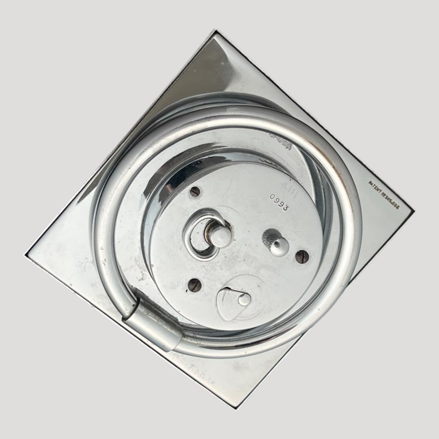 Jaeger Vintage 8 days manual wind black matte patina dial desk clock / horloge / tischuhr