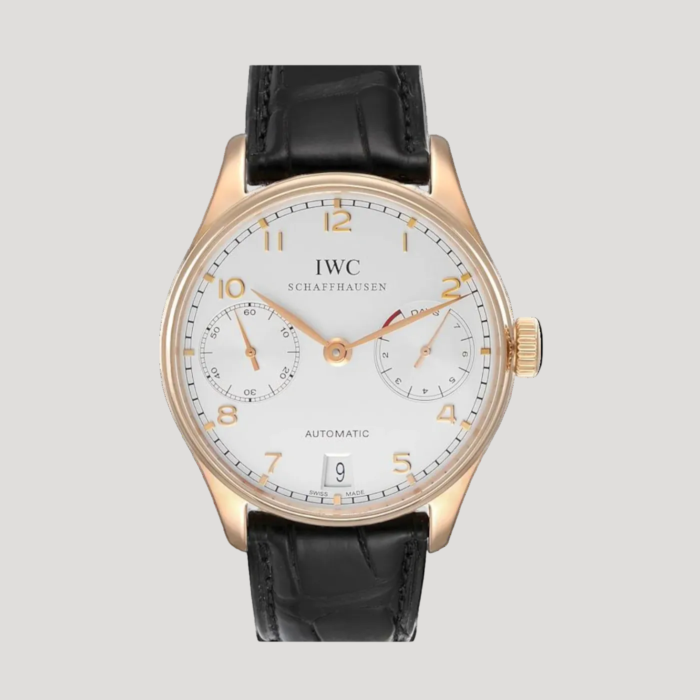 IWC Portuguese 7 Day 5000 Automatic 18K FIRST SERIES IW500004 New Full Set