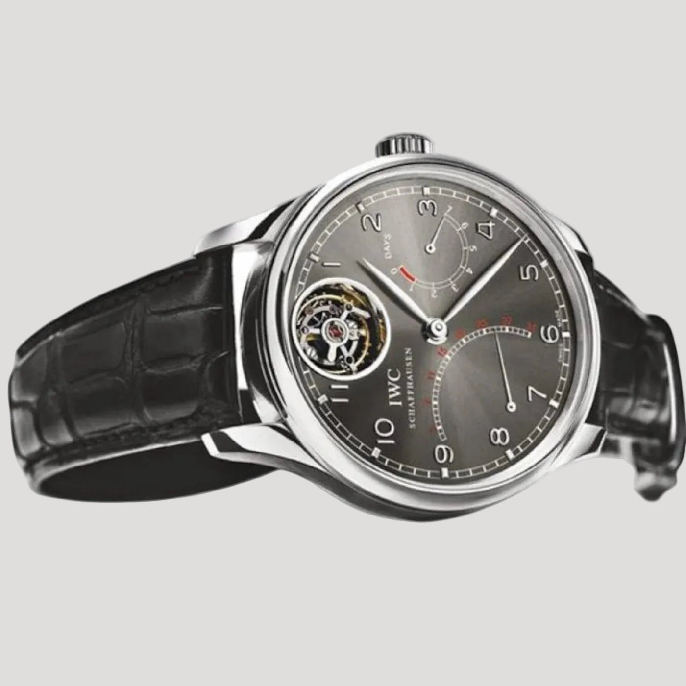IWC Portuguese Tourbillon Mystere Retrograde IW504401 New Full Set