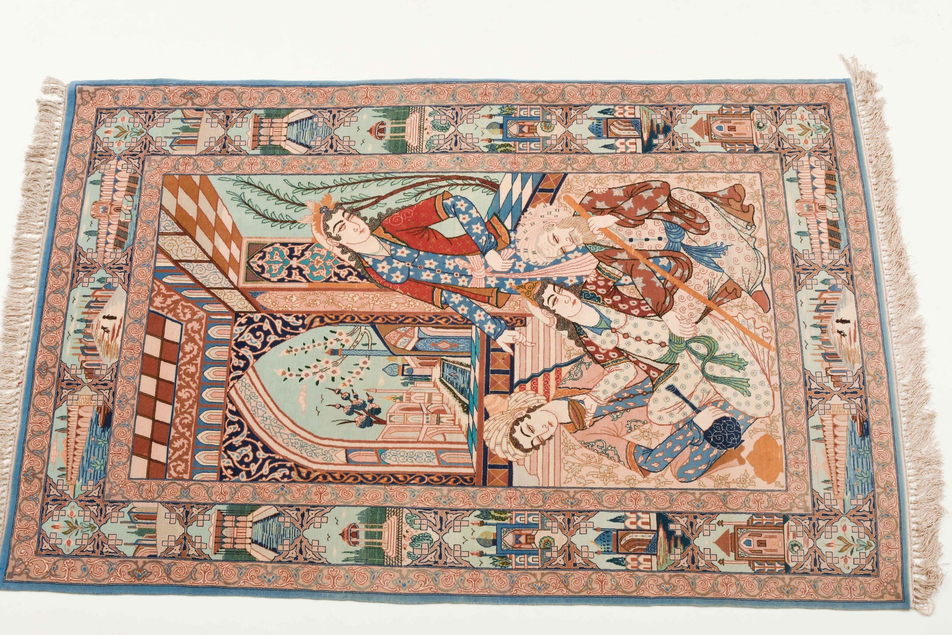 Isfahan-Figural Carpet/ Tapis/ Teppich Iran, XXe s