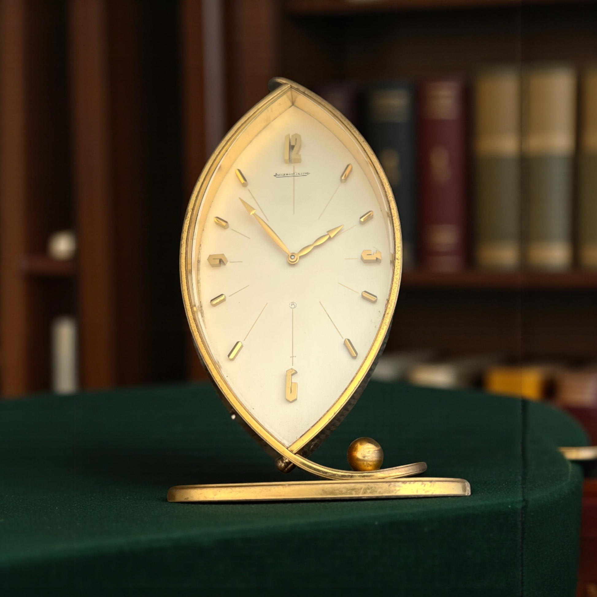 Jaeger-LeCoultre 8 days Design Artwork Desk Clock Rare