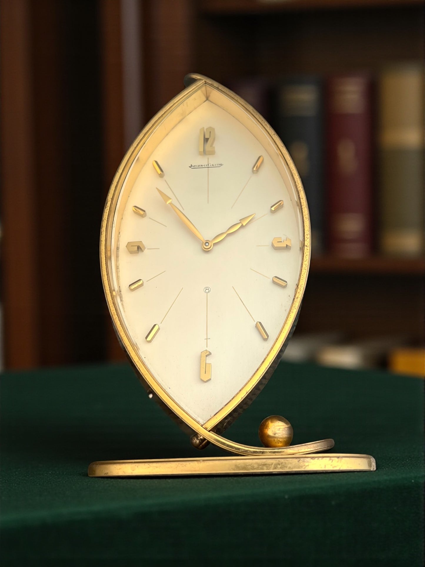 Jaeger-LeCoultre 8 days Design Artwork Desk Clock Rare