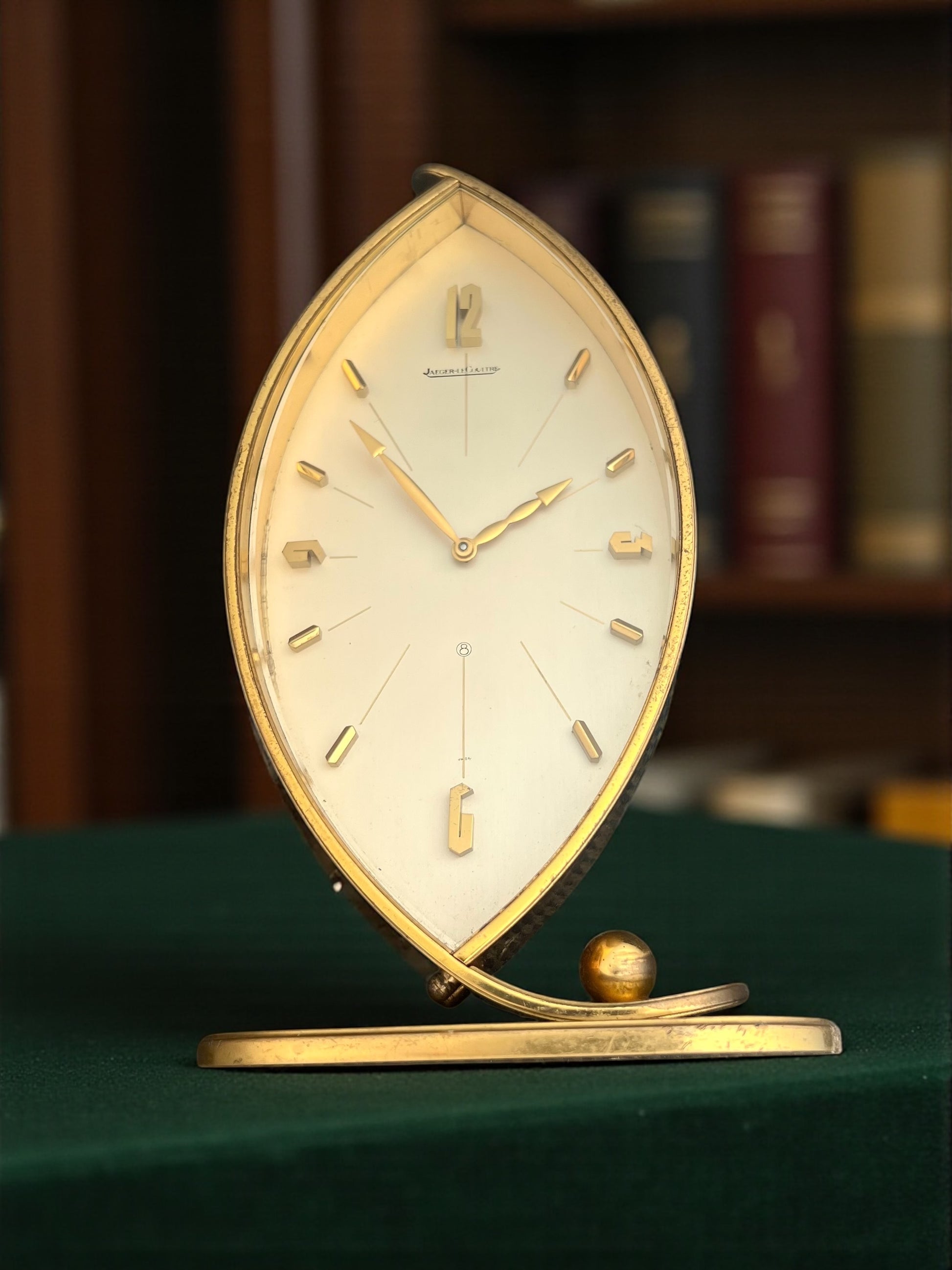 Jaeger-LeCoultre 8 days Design Artwork Desk Clock Rare