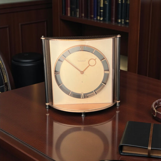 Jaeger-LeCoultre 8 Days Desk Clock 1950' Rare