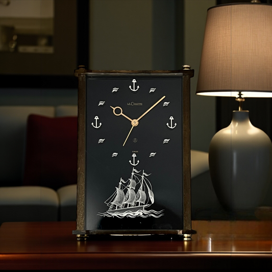 Jaeger-LeCoultre "Sailor" Musical Table Clock with Chime from the "Traviata", 1970s