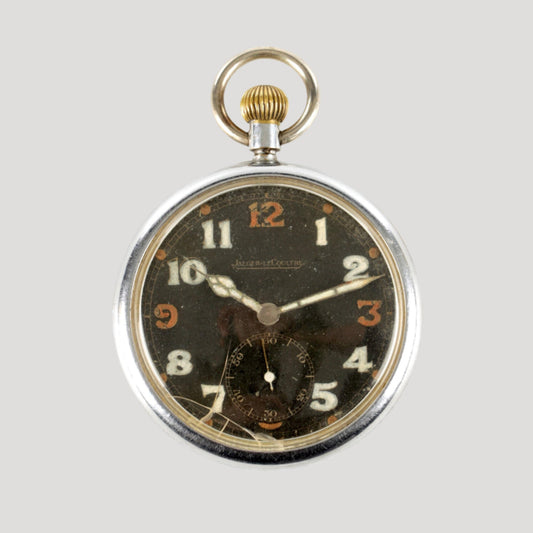 Jaeger-LeCoultre WW2 vintage military open-face pocket watch uhr