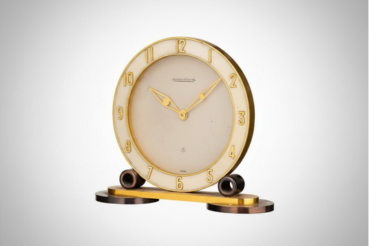 Jaeger LeCoultre 8 Days Desk clock / Horloge / Tishuhr 20c