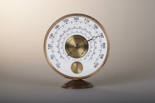 Jaeger LeCoultre Thermometer Barometer with transparent dial