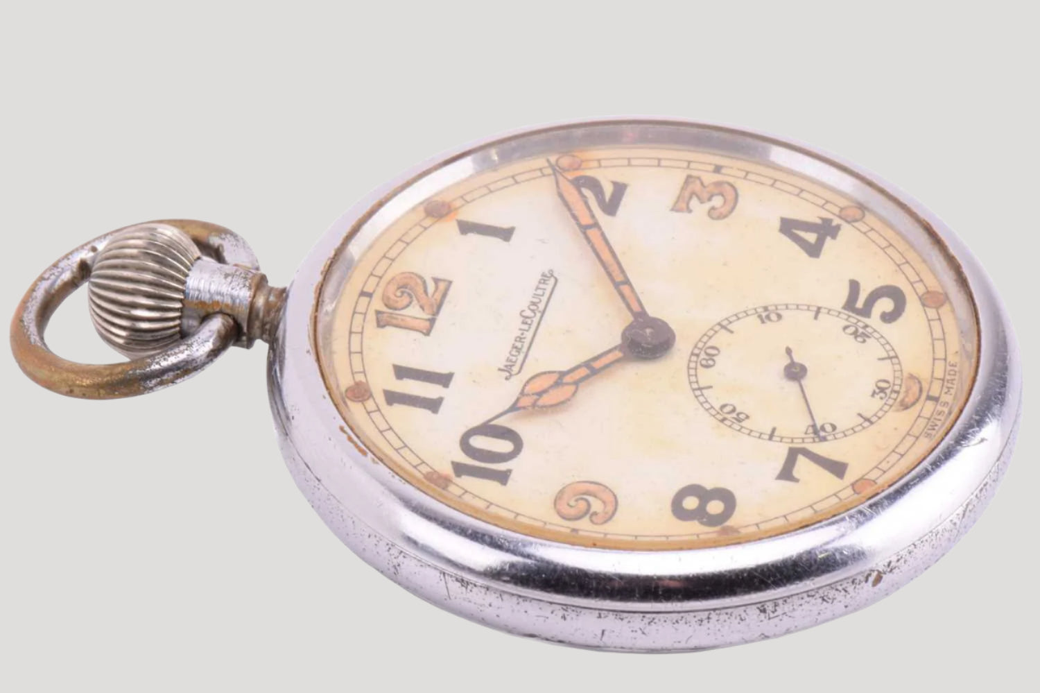 Jaeger LeCoultre WW2 issue General Service Trade Pattern military open-face pocket watch