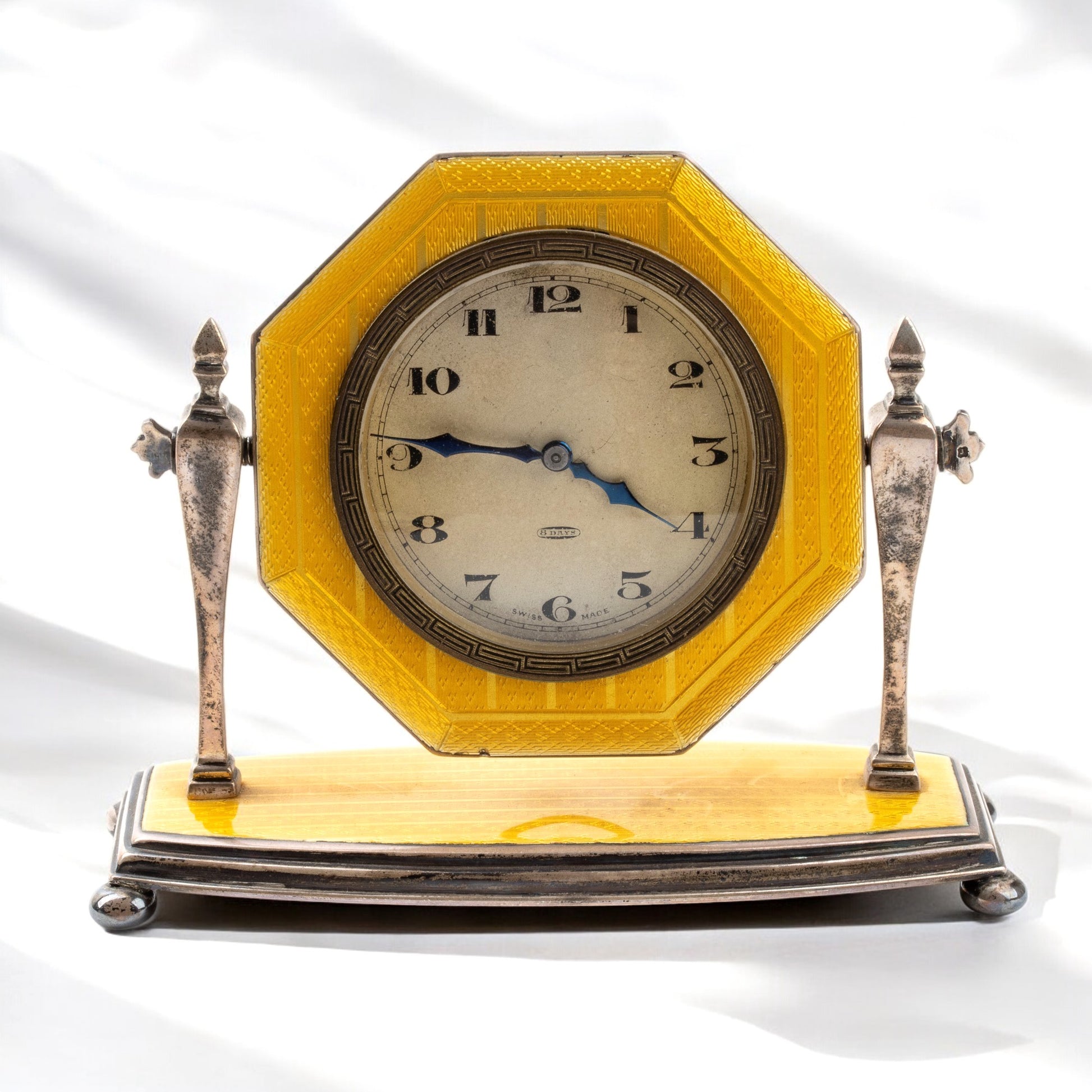 James_Griffiths_Art_Deco_sterling_silver_enameled_table_clock_1927_fine_24time