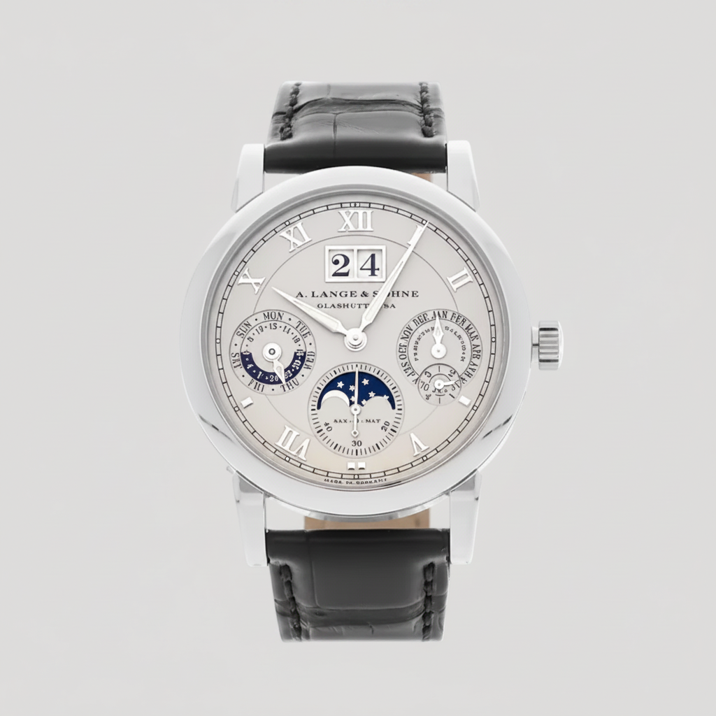 Lange & Sohne Langematik Perpetual Calender Platinum Moon Phase Ref.310.025E