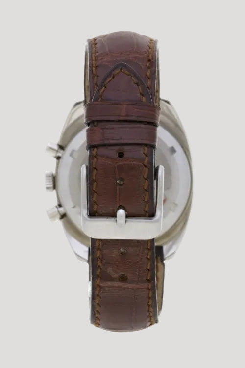 Lemania, Ref. 9803, stainless steel chronograph watch, 1970s