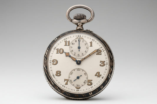 Longines  900 Massive Silver Art Deco Pocket Watch ca 1920'