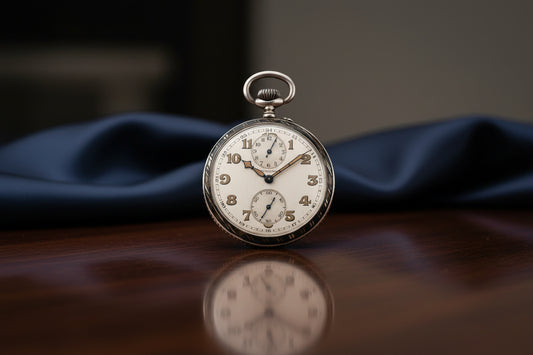 Longines  900 Massive Silver Art Deco Pocket Watch ca 1920'