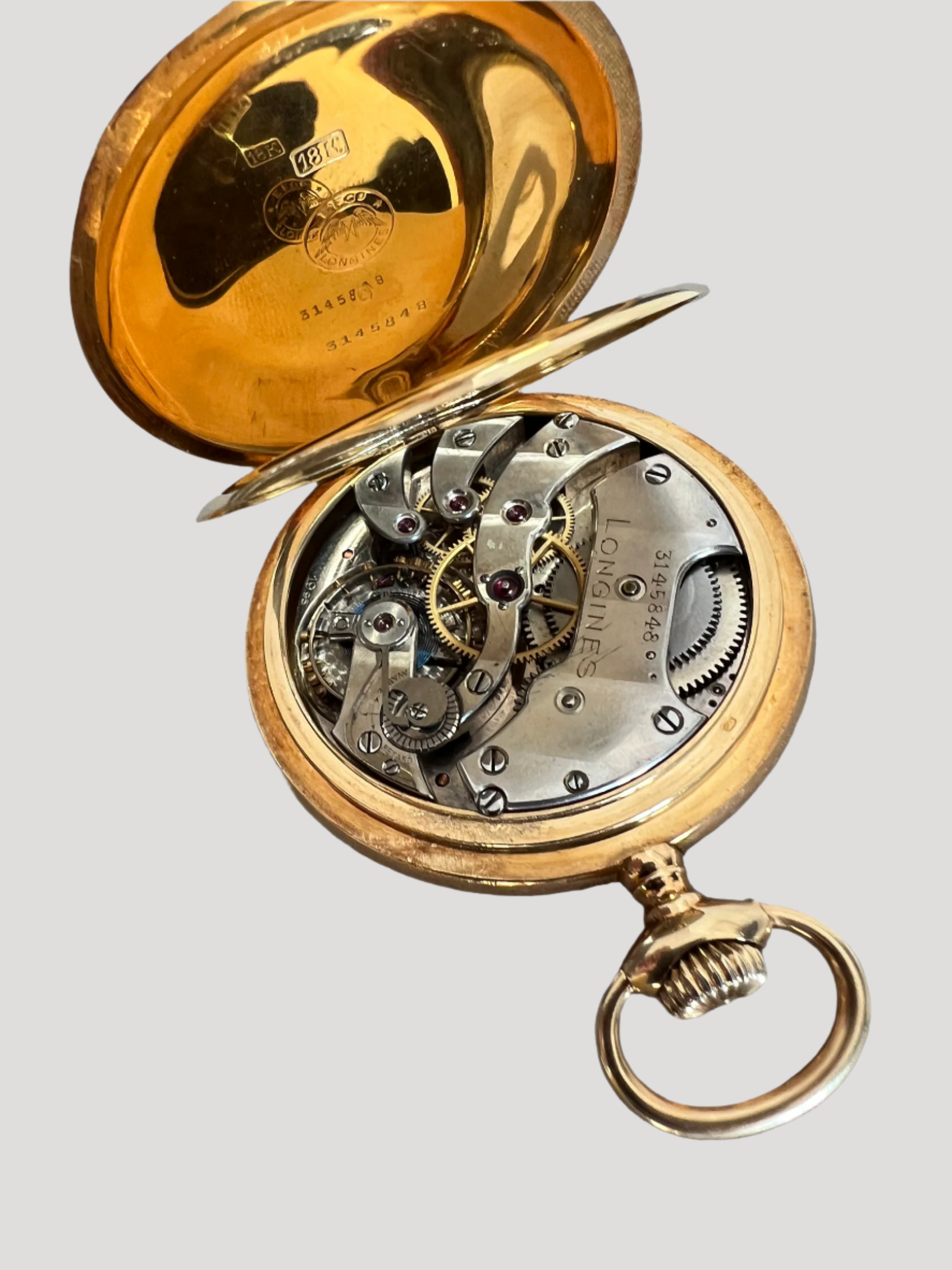 Longines Massive 18k Gold Watch 1919' Archives Extract