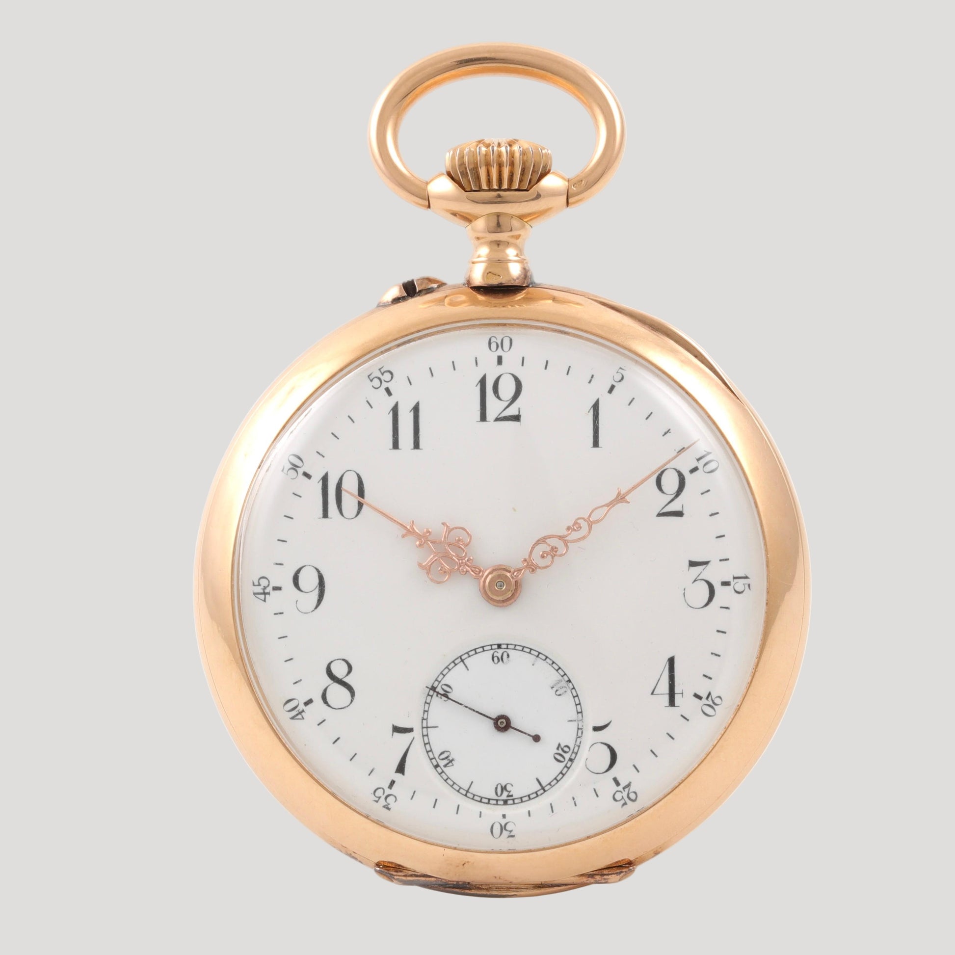 Maison Chavin Massive Rose Gold Pocket Watch, ca 1880-1890