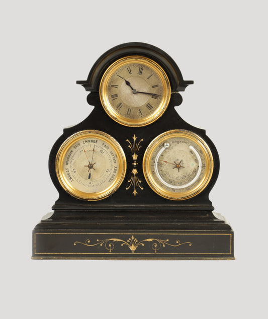 Marble Compendium Desk Clock Horloge Rare Collector' 19c