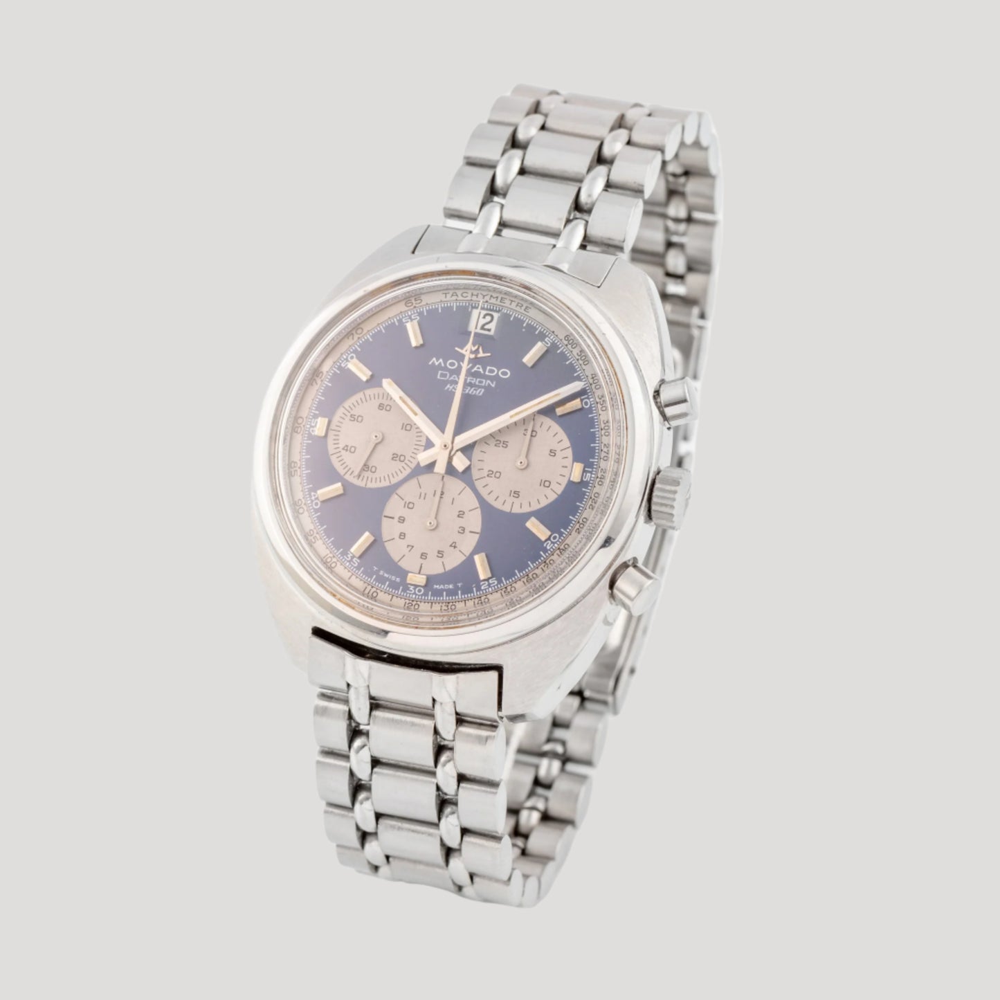 Movado Datron 'Sub-Sea' Chronograph Date Patina Blue HS360