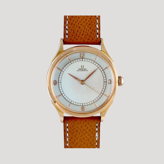 Omega 18k Rose Gold Automatic with bumpers ca 1944