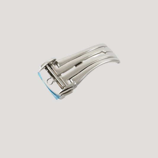 Omega New with stickers Stainless Steel Secured Folding Clasp Buckle Boucle Faltschließe 18mm