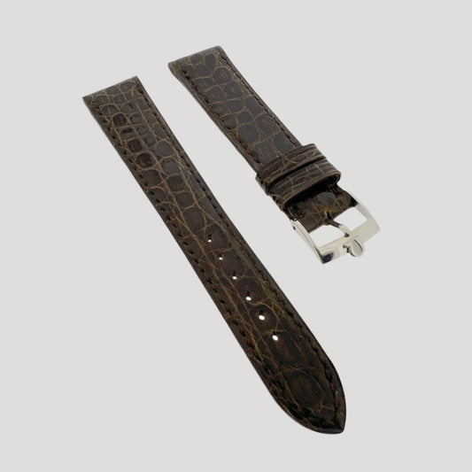 Omega croco leather band with buckle