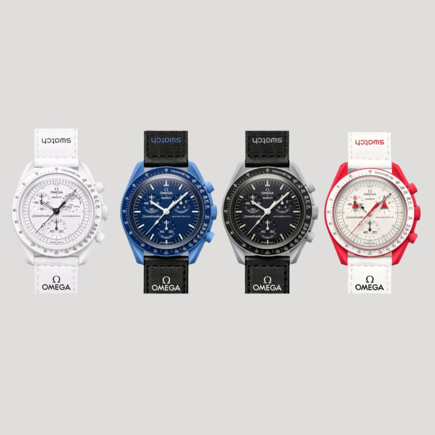 Omega x Swatch MoonSwatch Collection : Snoopy, Mission to Neptune, Mercury and Mars New Full Set