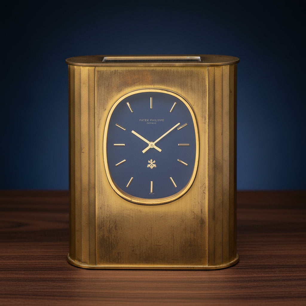 PATEK PHILIPPE Elipse Desk Clock Rare 1980'