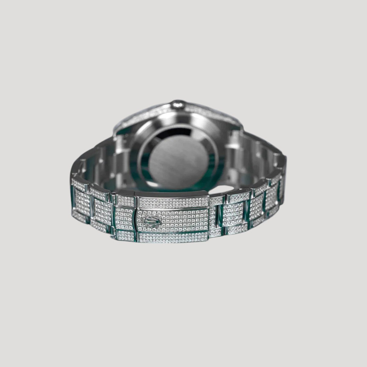 Rolex Datejust 41 Oyster Iced Out Rainbow Custom Diamond Set 126300 New Full Set