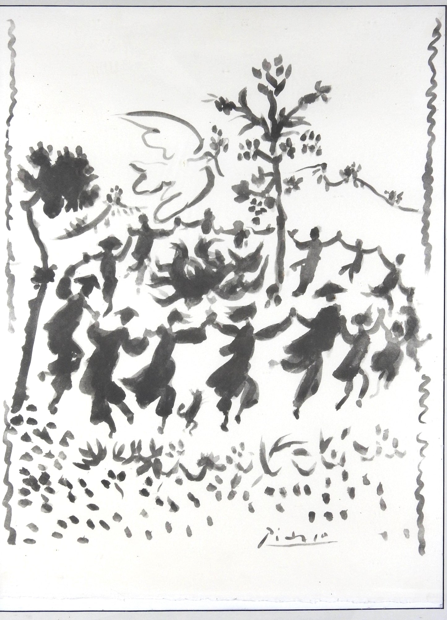 Pablo Picasso, Danse pour la Paix. Lithography