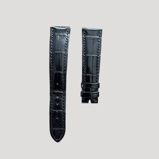 Patek Black Croco Leather Band