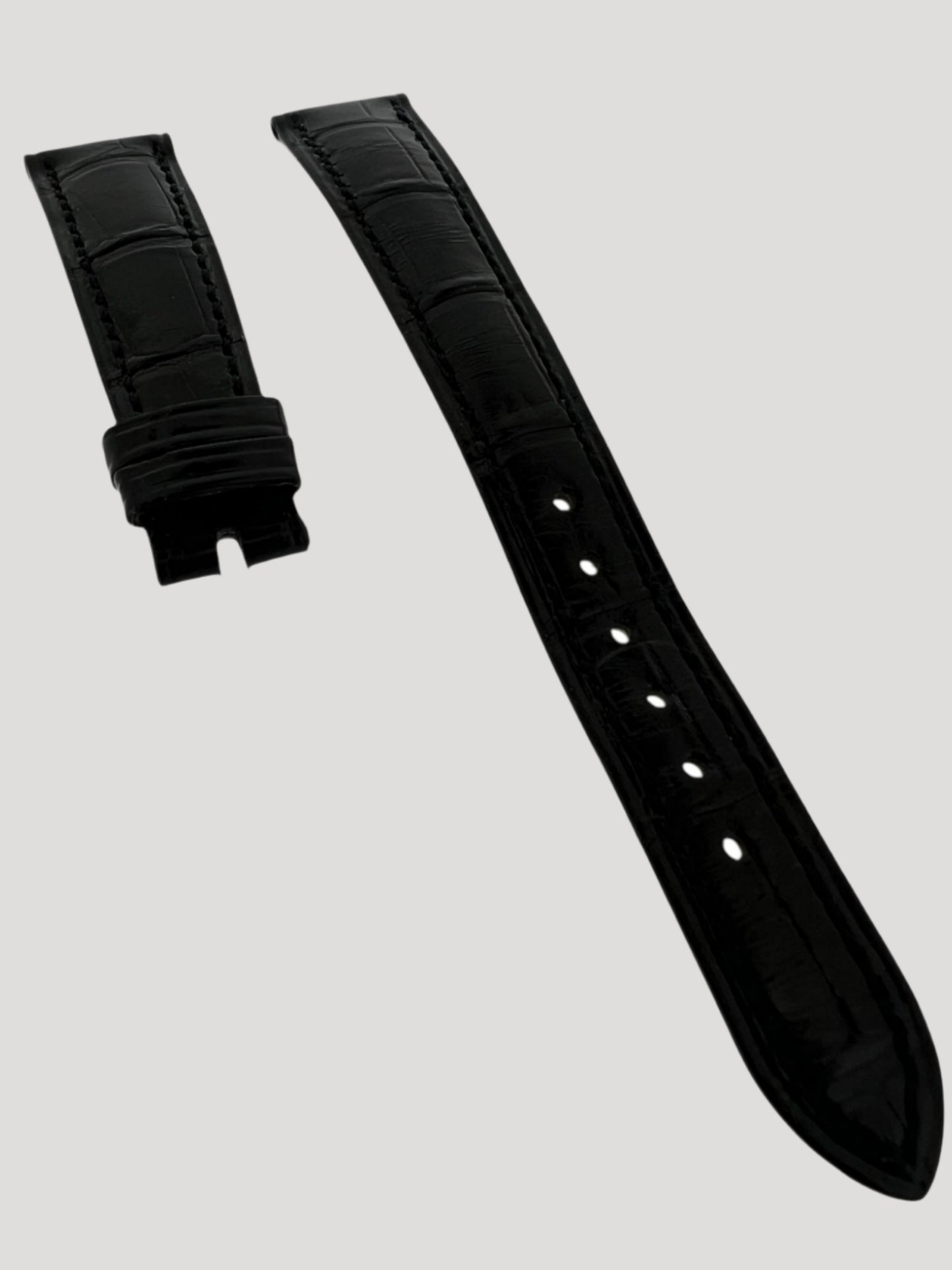 Patek Black Croco Leather Band