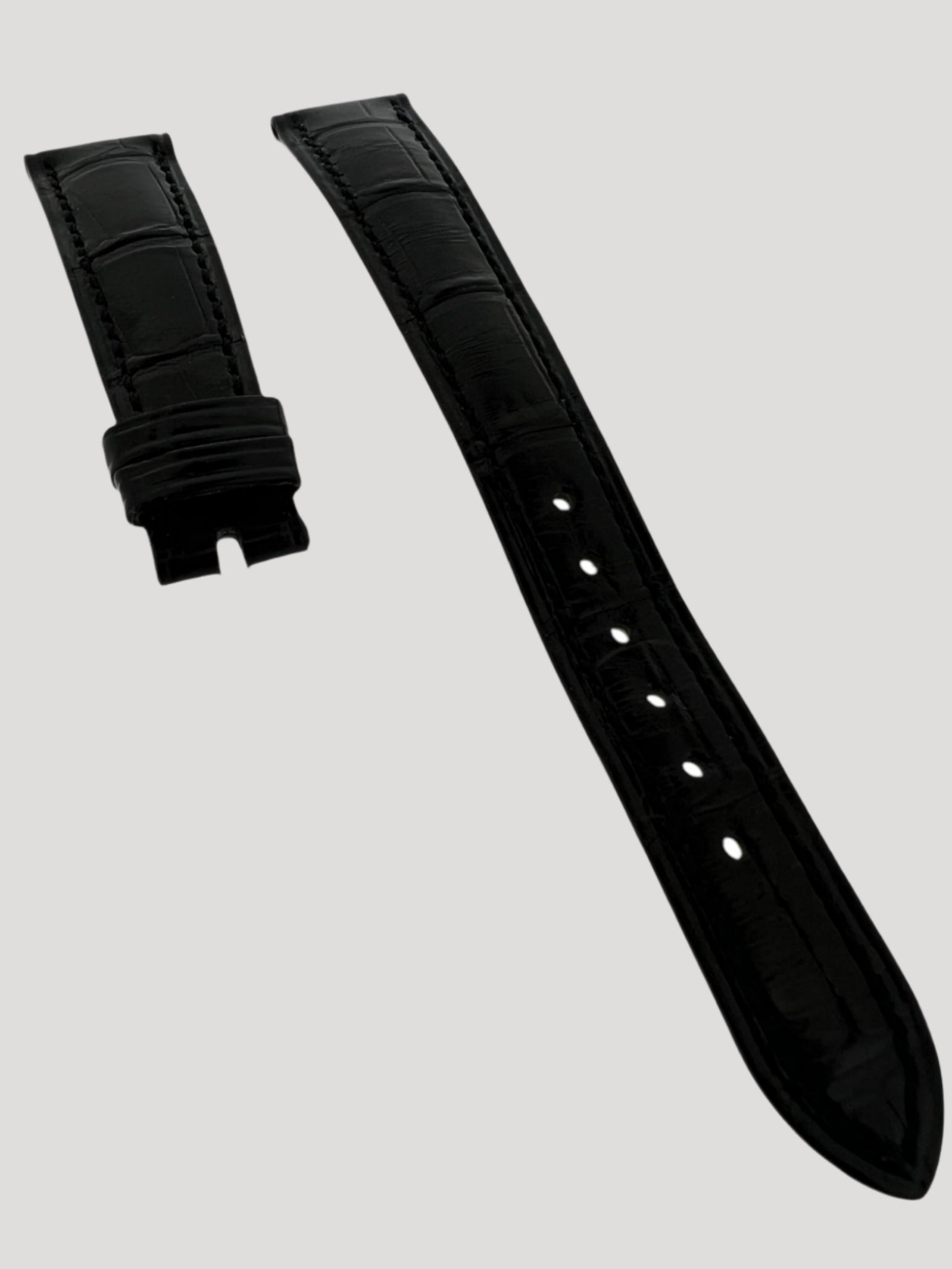 Patek Black Croco Leather Band