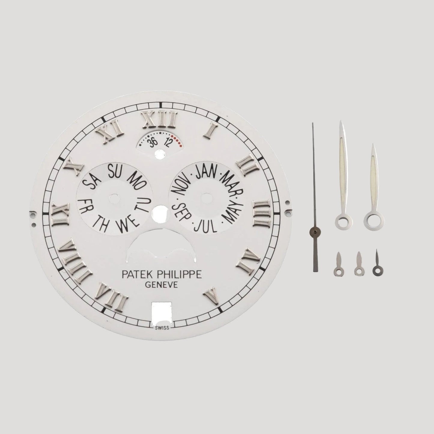 Patek Philippe "Annual Calendar", gilt brass Dial / Cadran / Zifferblatt , Ref. 5035, circa 1990