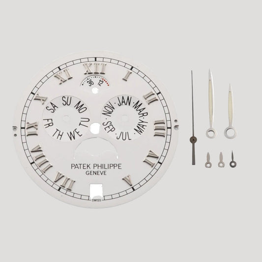 Patek Philippe "Annual Calendar", gilt brass Dial / Cadran / Zifferblatt , Ref. 5035, circa 1990