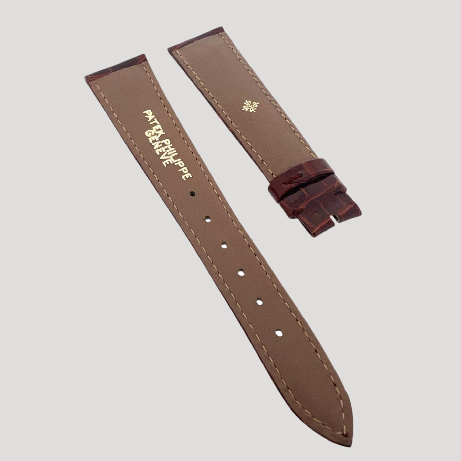 Patek Philippe New Burgundy Croco Band / Bracelet / Strap 19/14 mm