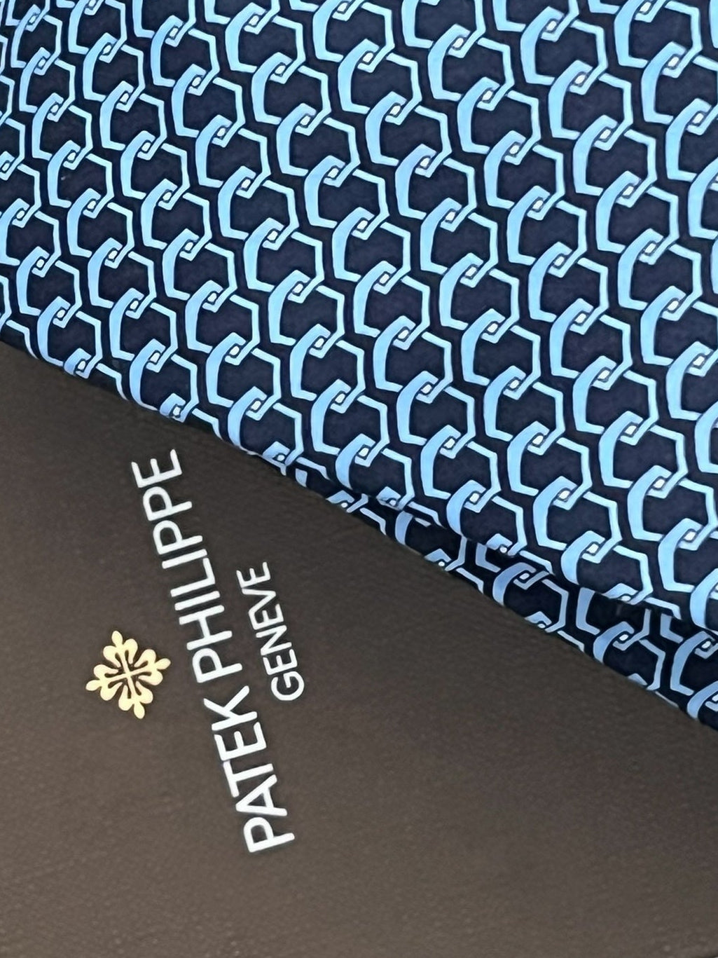 Patek Philippe  Blue Cravate / Tie / Krawatte Silk NEW in its Patek box