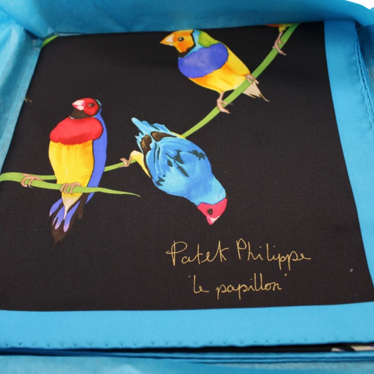 Patek Philippe 'Le Papillon' New Silk Scarf/ Schal/ Echarpe in its Patek box